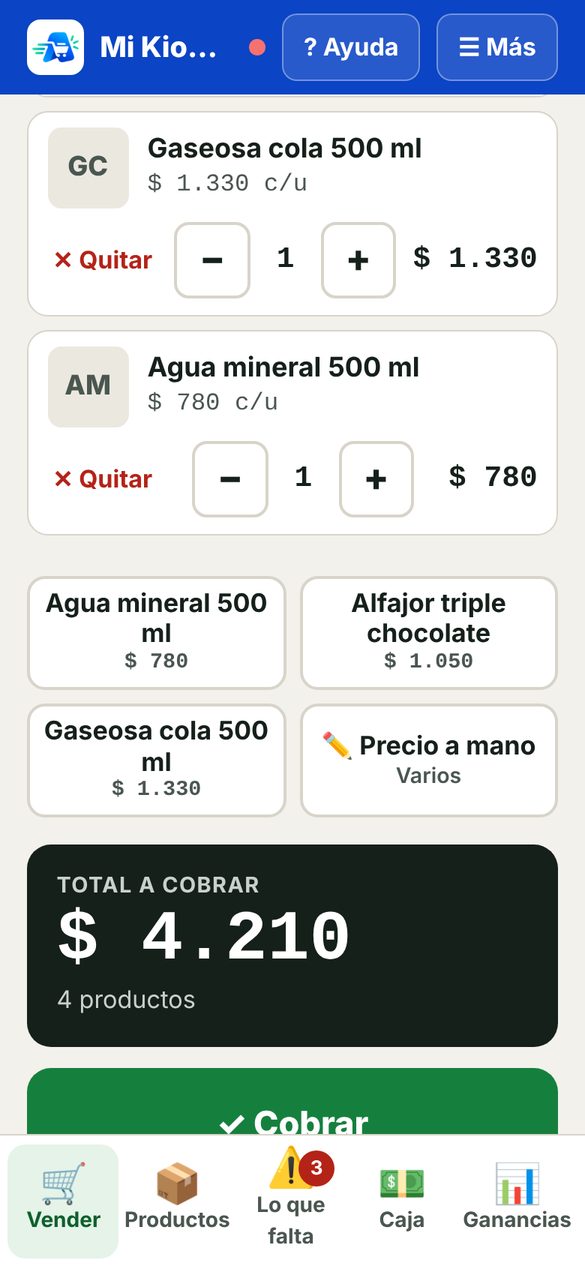 Vendés en segundos